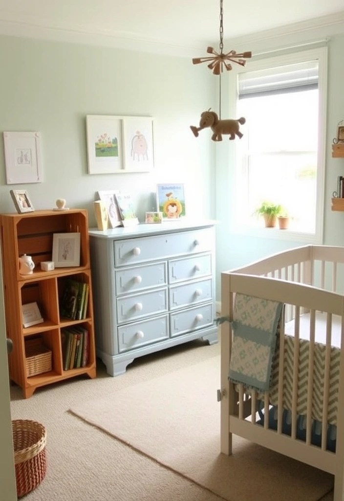 10 Budget-Friendly Nursery Boy Decor Ideas That Look Expensive (You Won’t Believe #3!) - 3. Upcycled Furniture Finds