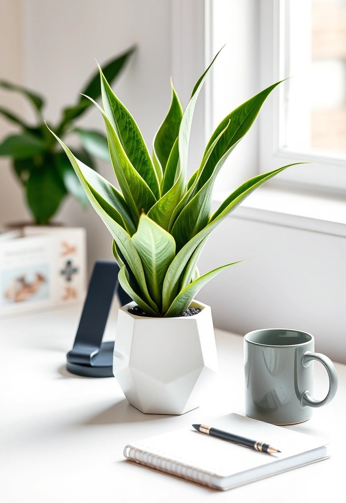 10 Must-Have Home Office Decor Items You Didn't Know You Needed! - 2. A Statement Desk Plant