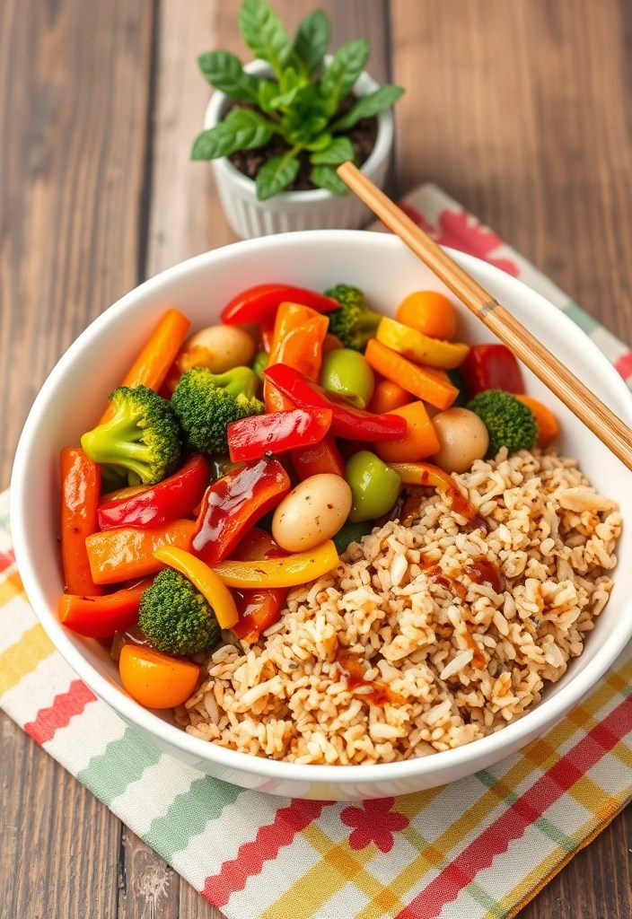 11 Healthy Dinners Under $10 That Are Perfect for Tight Budgets (You’ll Be Amazed by #8!) - 1. Vegetable Stir-Fry with Brown Rice