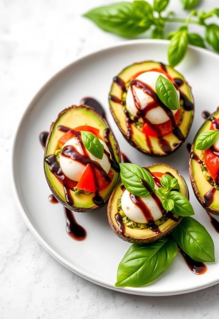 11 Meal Prep Ideas for Gluten-Free Lunches That Are Healthy and Filling (You’ll Crave #5!) - 10. Caprese Stuffed Avocados