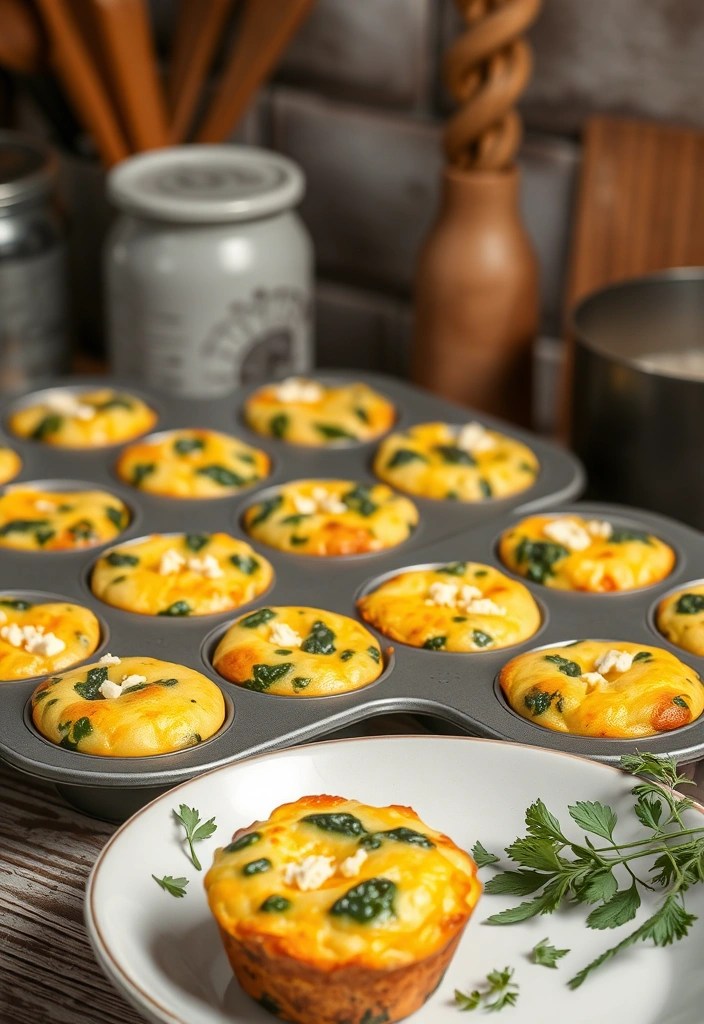 11 Meal Prep Ideas for Gluten-Free Lunches That Are Healthy and Filling (You’ll Crave #5!) - 6. Egg Muffins with Spinach and Feta