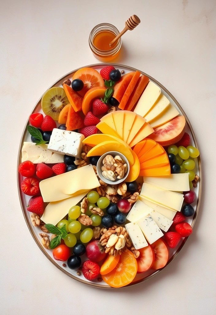 11 No-Cook Healthy Snacks That'll Keep You Energized on Busy Days! - 8. Fruit and Cheese Plate