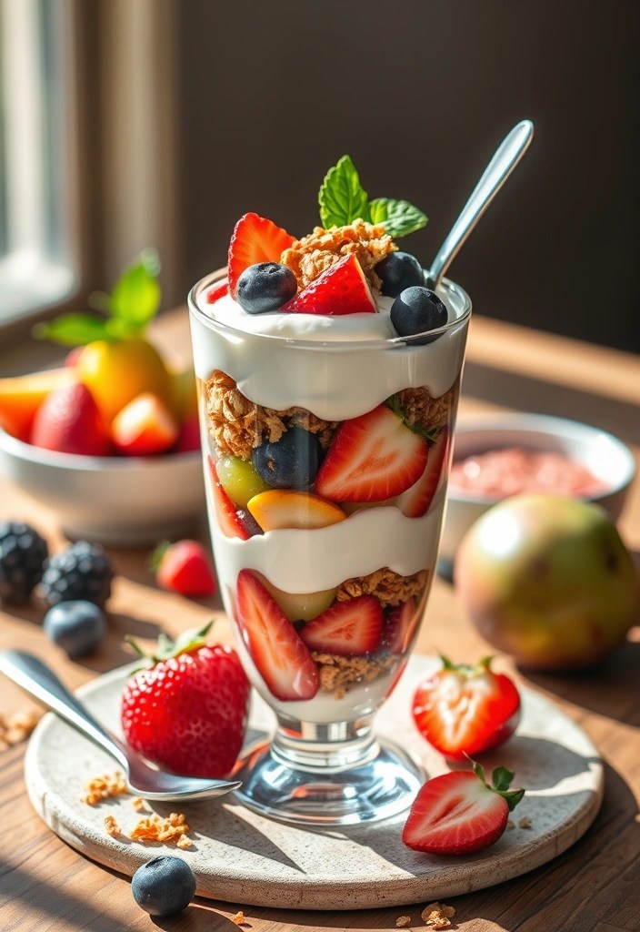 12 Mouthwatering Healthy Snacks You Can Make in Under 10 Minutes (You Won't Believe #5!) - 1. Greek Yogurt Parfait