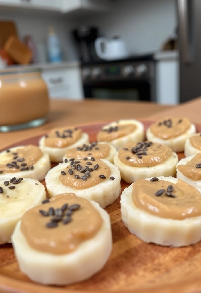 12 Mouthwatering Healthy Snacks You Can Make in Under 10 Minutes (You Won't Believe #5!) - 4. Nut Butter Banana Bites