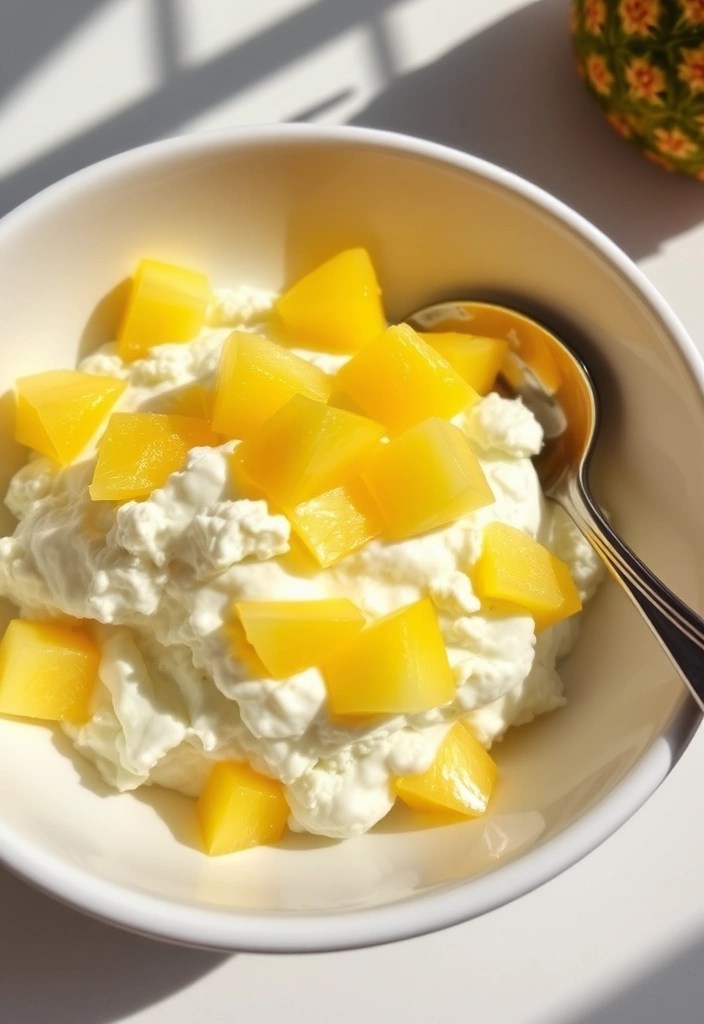 12 Mouthwatering Healthy Snacks You Can Make in Under 10 Minutes (You Won't Believe #5!) - 7. Cottage Cheese and Pineapple