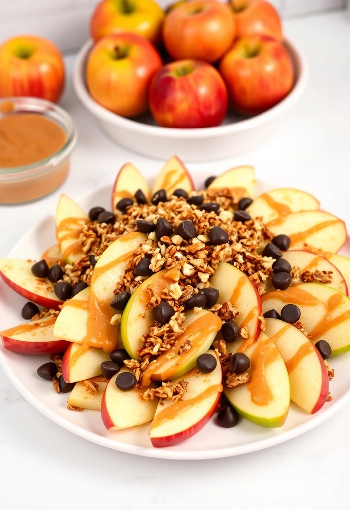 12 Mouthwatering Healthy Snacks You Can Make in Under 10 Minutes (You Won't Believe #5!) - 9. Apple Nachos