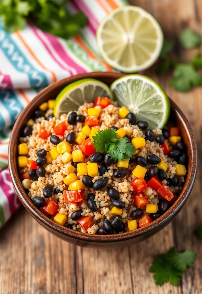 12 Quick Healthy Lunch Recipes You Can Make in 30 Minutes or Less! - 1. Quinoa & Black Bean Salad