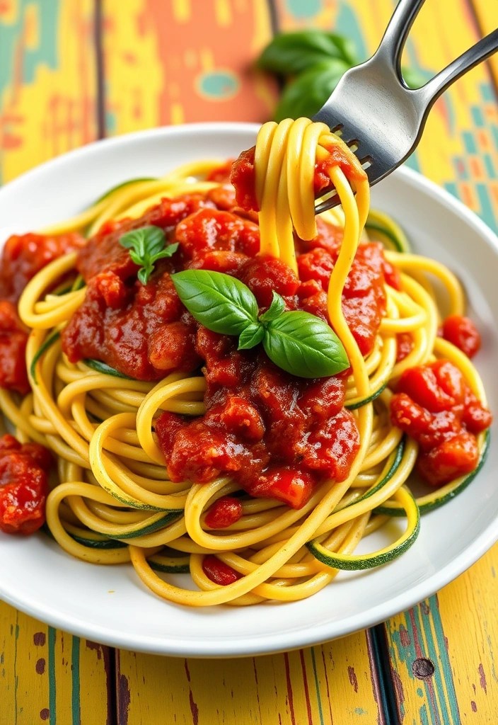 12 Quick Healthy Lunch Recipes You Can Make in 30 Minutes or Less! - 12. Zucchini Noodles with Marinara