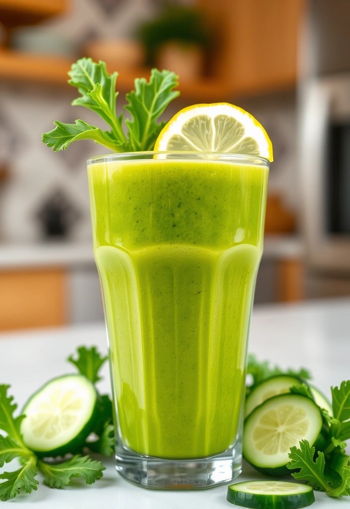 13 Delicious Healthy Meal Smoothies for Instant Energy (Don’t Miss #8!) - 4. Green Detox Smoothie