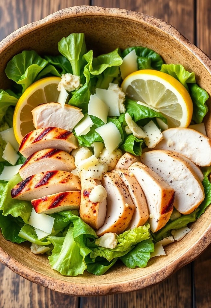 13 Satisfying Low-Carb Lunches You Can Make in Minutes (#8 Will Blow Your Mind!) - 4. Chicken Caesar Salad