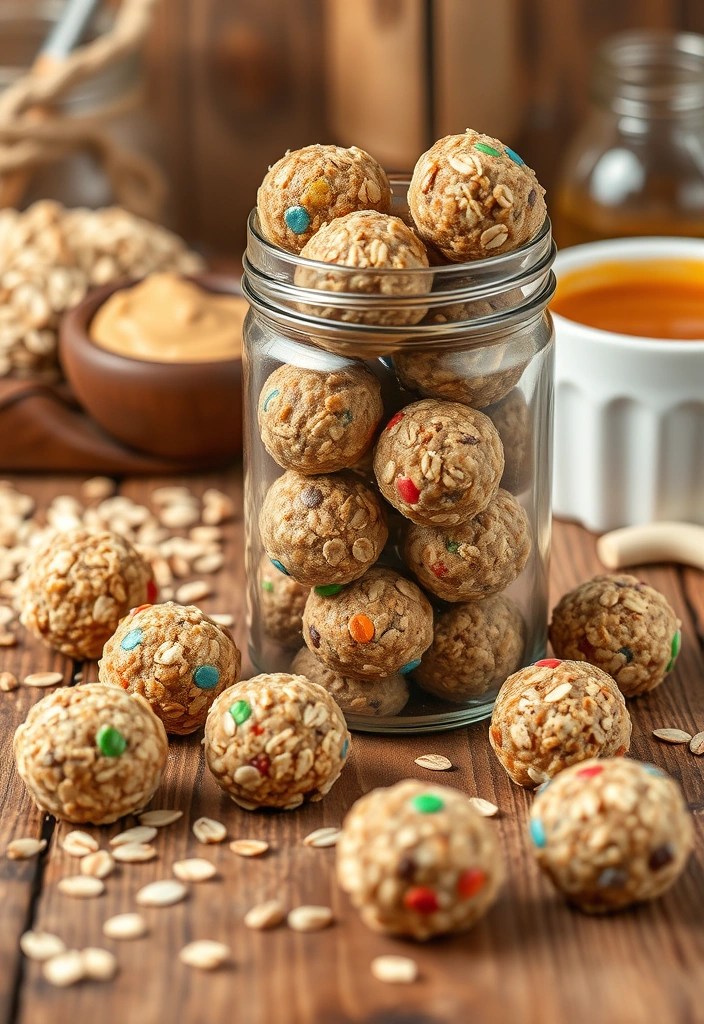 13 Seasonal Healthy Kids Lunch Ideas That Celebrate Fresh Ingredients! - 10. Oatmeal Energy Bites