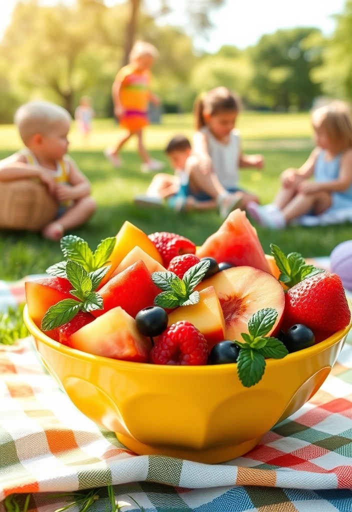 13 Seasonal Healthy Kids Lunch Ideas That Celebrate Fresh Ingredients! - 2. Seasonal Fruit Salad