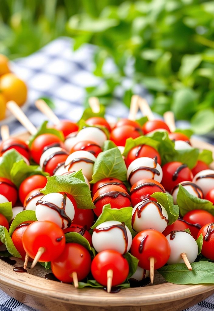 13 Seasonal Healthy Kids Lunch Ideas That Celebrate Fresh Ingredients! - 5. Caprese Skewers