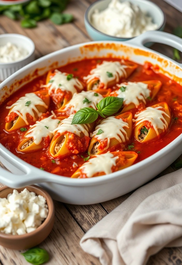 13 Seasonal Healthy Kids Lunch Ideas That Celebrate Fresh Ingredients! - 7. Spinach & Cheese Stuffed Shells