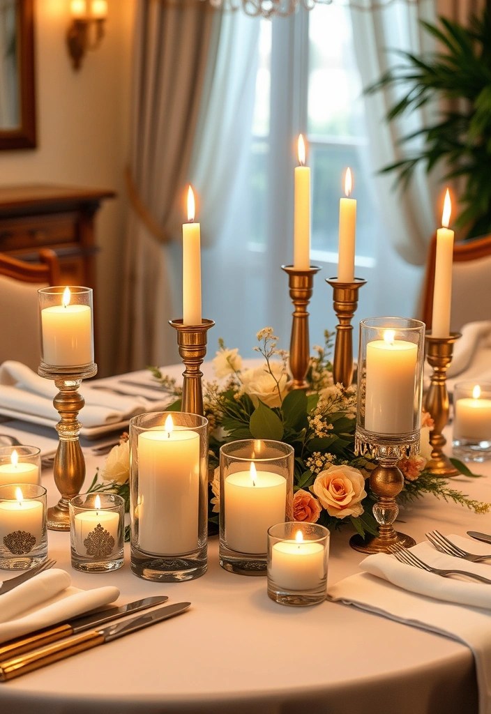 14 Cozy Ramadan Decor Ideas for Heartwarming Family Gatherings (You’ll Wish You Knew #6!) - 8. Scented Candle Arrangements