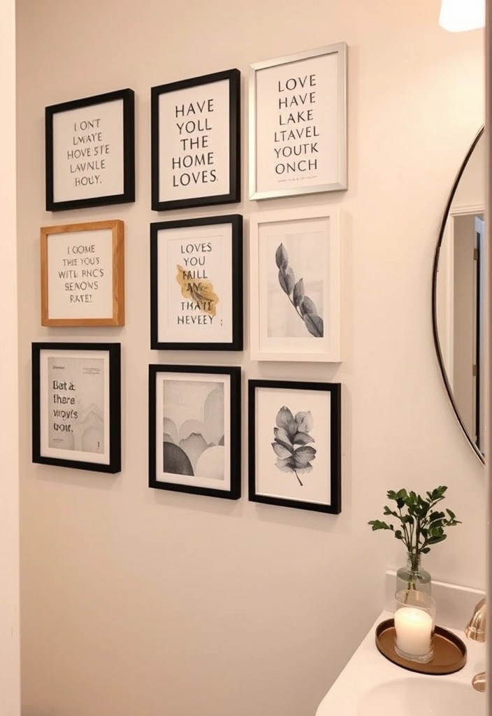 14 Easy DIY Bathroom Decor Projects That'll Transform Your Space (Even Beginners Can Do #7!) - 6. Decorative Wall Art