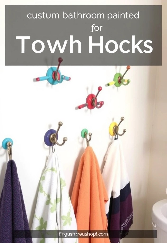14 Easy DIY Bathroom Decor Projects That'll Transform Your Space (Even Beginners Can Do #7!) - 8. Custom Towel Hooks
