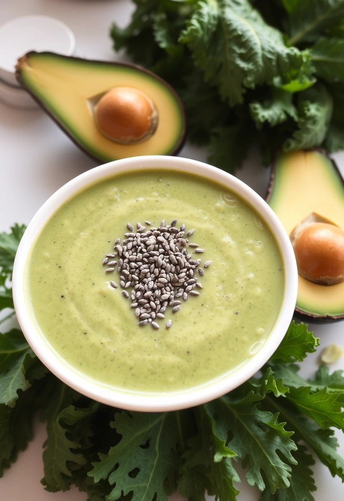 15 Delicious Healthy Smoothies That Will Detox Your Body (You Won't Believe #7!) - 4. Avocado Green Power