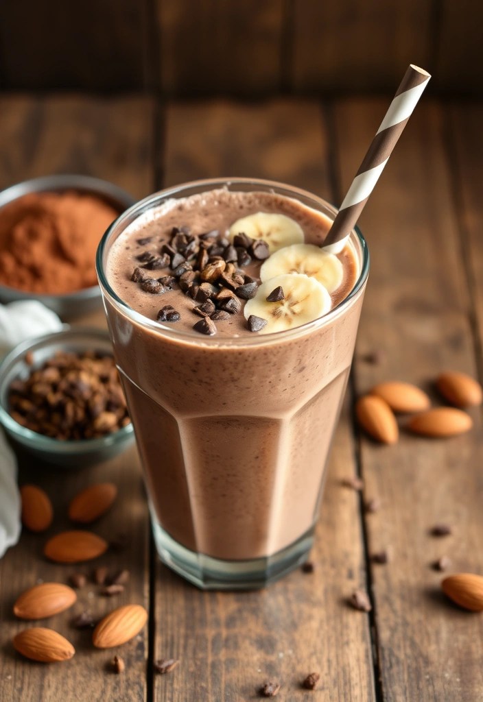 15 Delicious Healthy Smoothies That Will Detox Your Body (You Won't Believe #7!) - 5. Chocolate Banana Bliss