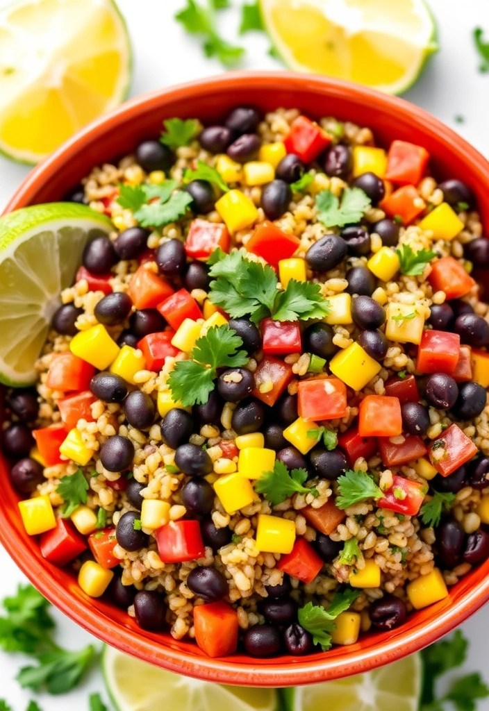 15 Healthy Dinner Recipes You Can Whip Up in 30 Minutes or Less (Your Family Will Love #7!) - 2. Quinoa and Black Bean Salad