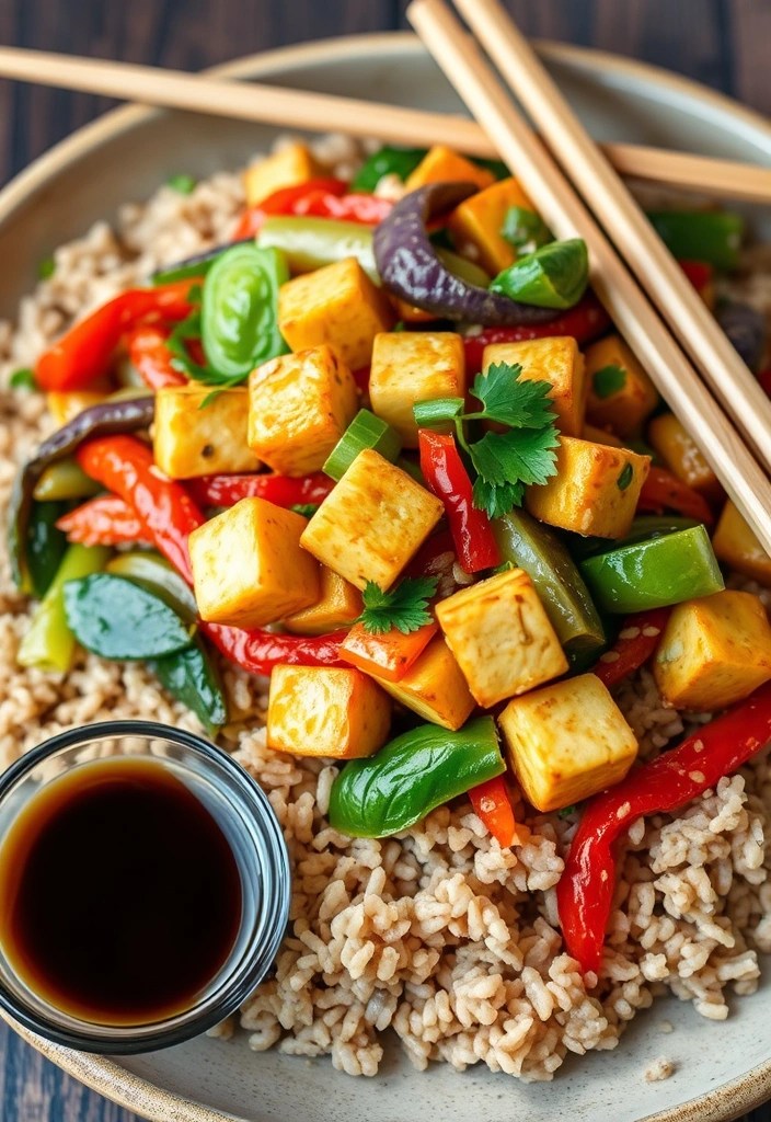 15 Healthy Dinner Recipes You Can Whip Up in 30 Minutes or Less (Your Family Will Love #7!) - 3. Veggie Stir-Fry with Tofu