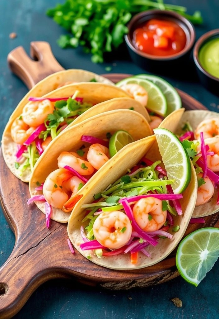 15 Healthy Dinner Recipes You Can Whip Up in 30 Minutes or Less (Your Family Will Love #7!) - 5. Shrimp Tacos with Cabbage Slaw