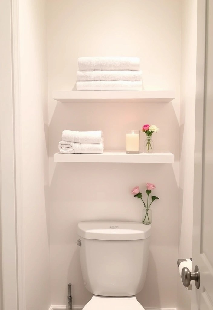 15 Ingenious Small Bathroom Hacks That'll Make You Say 'Why Didn't I Think of That?!' - 1. Utilize Vertical Space with Shelving