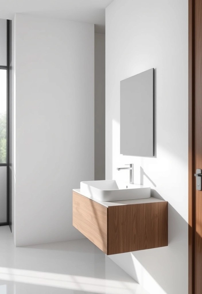 15 Ingenious Small Bathroom Hacks That'll Make You Say 'Why Didn't I Think of That?!' - 14. Add a Wall-Mounted Vanity