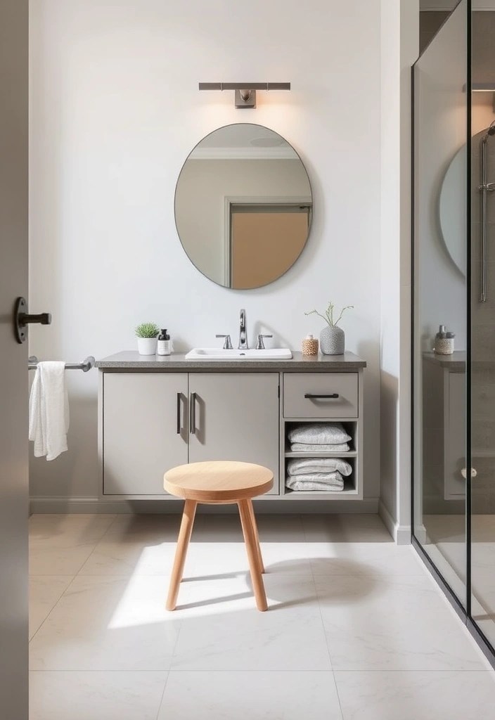 15 Ingenious Small Bathroom Hacks That'll Make You Say 'Why Didn't I Think of That?!' - 7. Choose Multi-functional Furniture