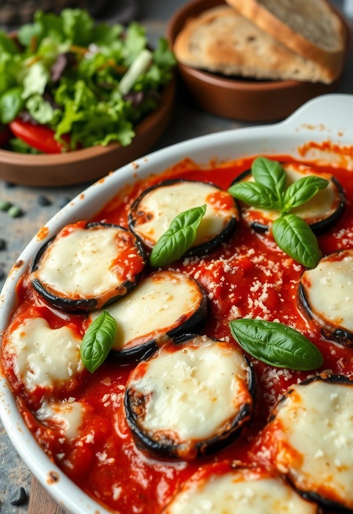 15 Quick and Easy Healthy Dinner Recipes for Busy Weeknights (Say Goodbye to Takeout!) - 14. Baked Eggplant Parmesan