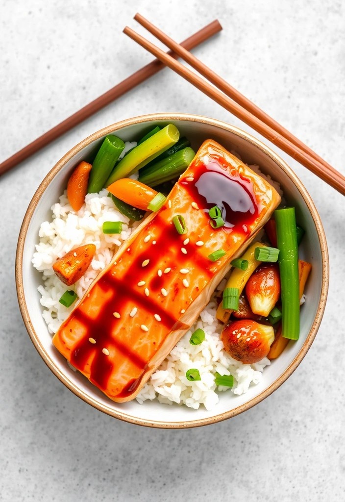 15 Quick and Easy Healthy Dinner Recipes for Busy Weeknights (Say Goodbye to Takeout!) - 9. Teriyaki Salmon Bowls