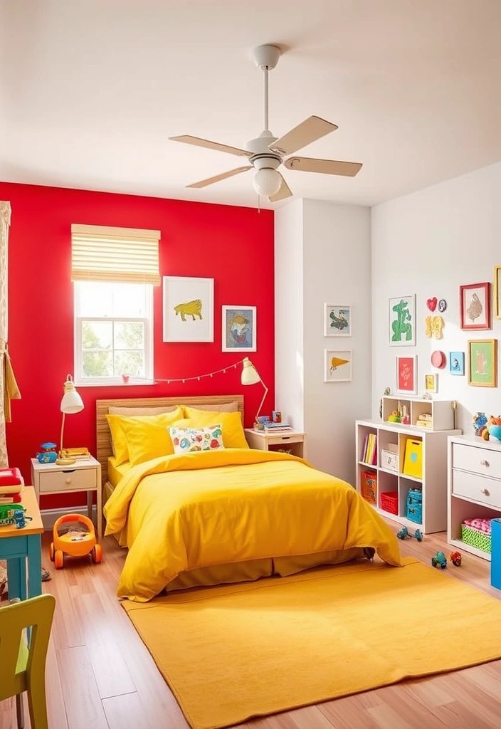16 Stylish and Safe Kids' Room Ideas Every Parent Needs to Know (Check Out #9!) - 10. Bright and Bold Colors