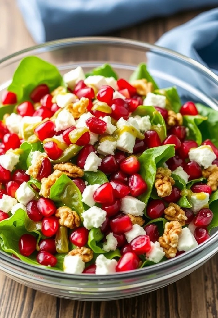 18 Healthy Salad Recipes That’ll Make You Want to Eat Your Greens (Don't Miss #11!) - 14. Pomegranate and Feta Salad