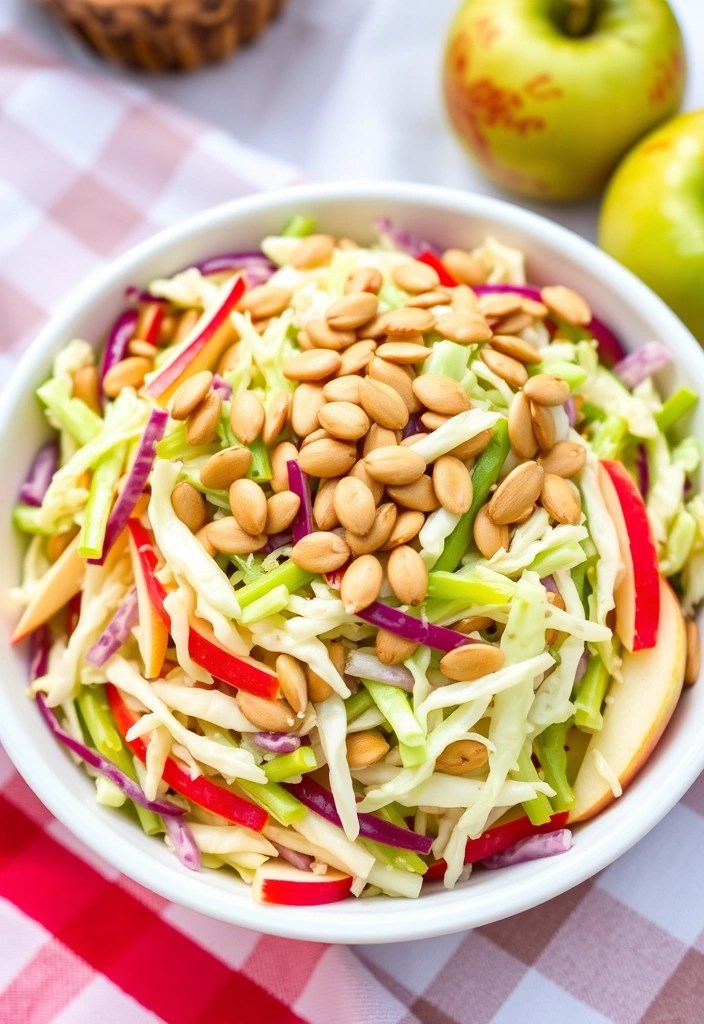 18 Healthy Salad Recipes That’ll Make You Want to Eat Your Greens (Don't Miss #11!) - 18. Cabbage and Apple Slaw