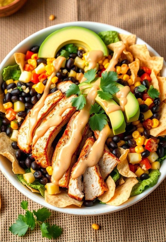 18 Healthy Salad Recipes That’ll Make You Want to Eat Your Greens (Don't Miss #11!) - 3. Spicy Southwest Chicken Salad