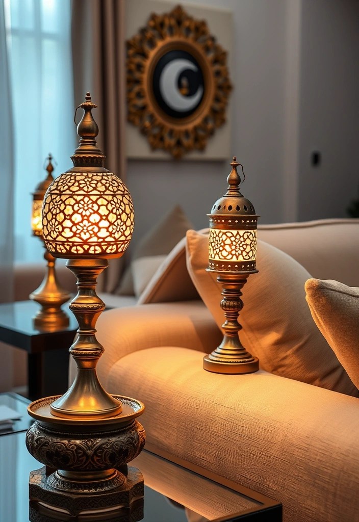 19 Magical Lighting Ideas for Ramadan Decor That Will Set the Perfect Mood! - 15. Soft Glow from Decorative Table Lamps