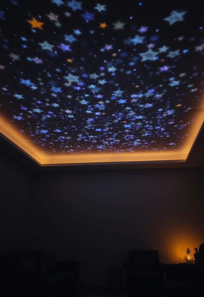 19 Magical Lighting Ideas for Ramadan Decor That Will Set the Perfect Mood! - 19. Starry Night Projectors