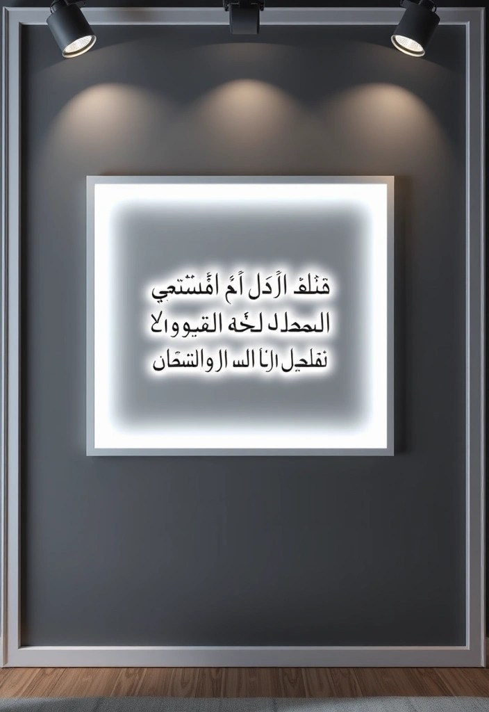 19 Magical Lighting Ideas for Ramadan Decor That Will Set the Perfect Mood! - 6. LED Wall Art