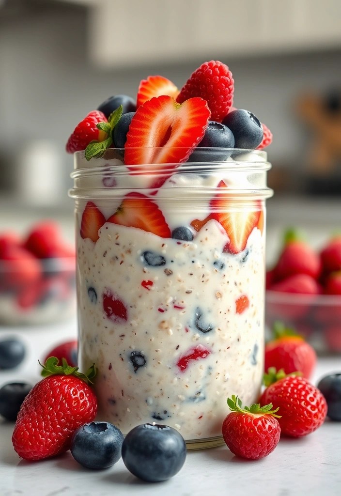 19 Overnight Oats Recipes You’ll Want to Wake Up to Every Morning (Especially #11!) - 1. Classic Berry Delight Overnight Oats