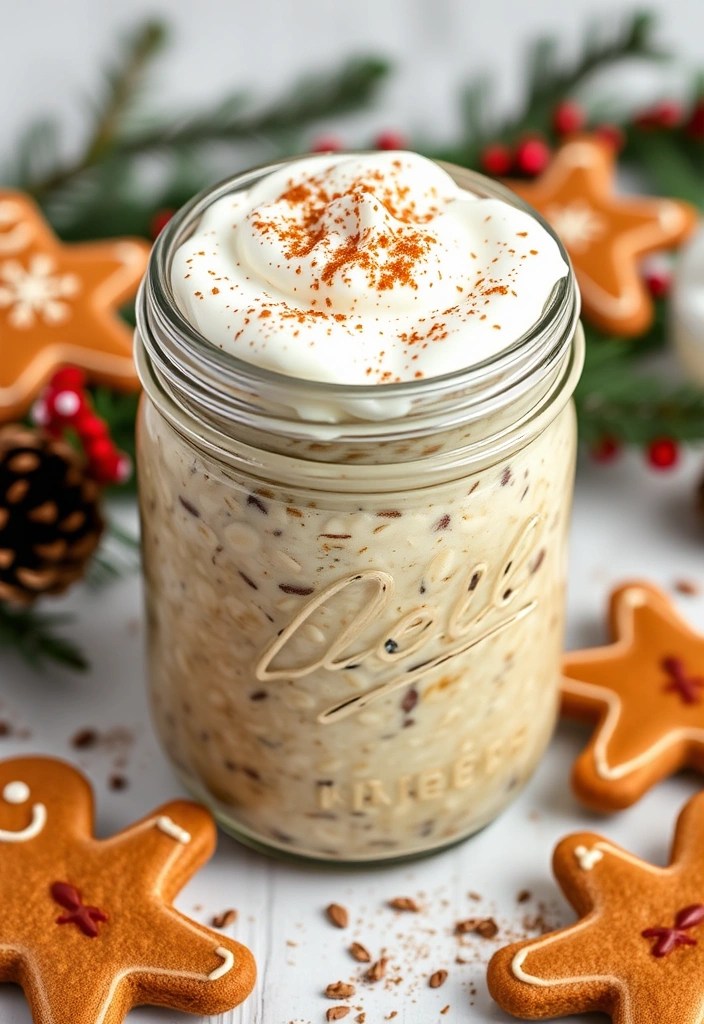19 Overnight Oats Recipes You’ll Want to Wake Up to Every Morning (Especially #11!) - 15. Gingerbread Spice Overnight Oats