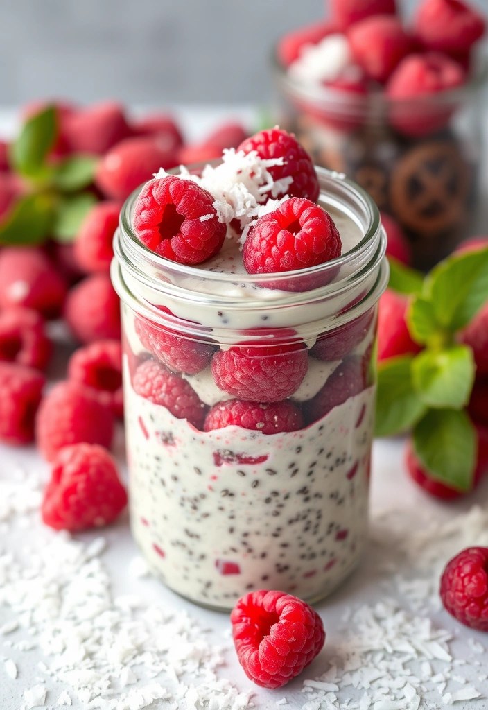 19 Overnight Oats Recipes You’ll Want to Wake Up to Every Morning (Especially #11!) - 16. Raspberry Chia Seed Oats