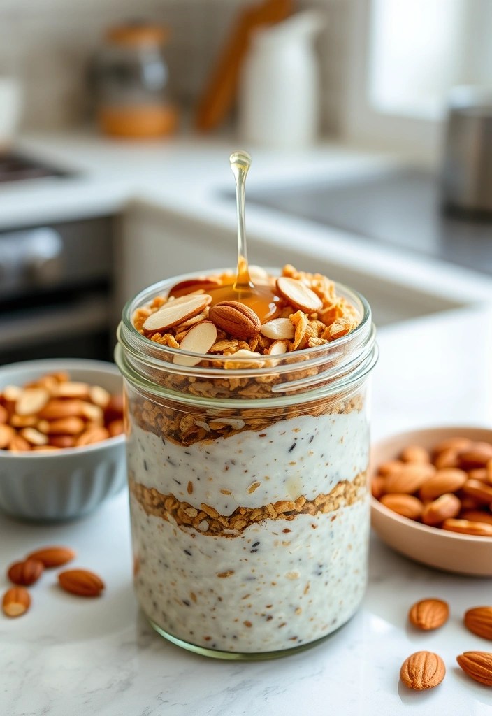 19 Overnight Oats Recipes You’ll Want to Wake Up to Every Morning (Especially #11!) - 17. Honey Almond Granola Oats