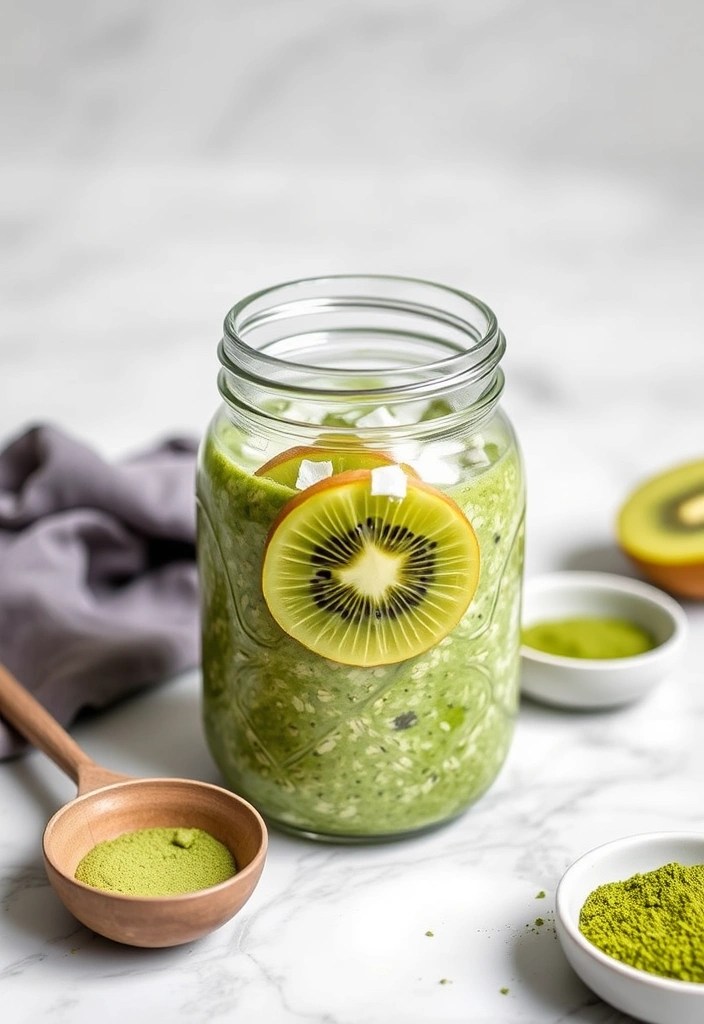 19 Overnight Oats Recipes You’ll Want to Wake Up to Every Morning (Especially #11!) - 5. Matcha Green Tea Oats