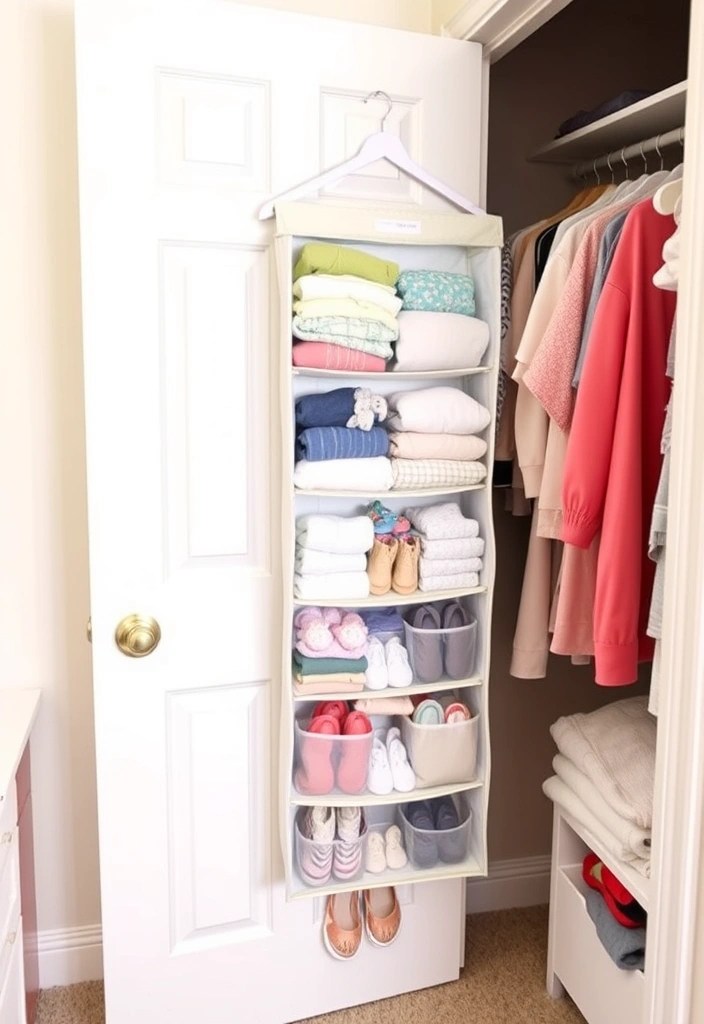 19 Space-Saving Nursery Furniture Ideas That Are Stylish AND Functional (#11 Is a Must-See!) - 6. Baby Closet Organizer