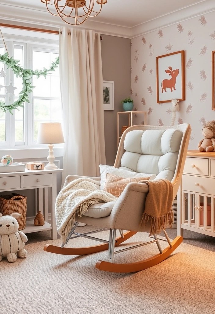 19 Space-Saving Nursery Furniture Ideas That Are Stylish AND Functional (#11 Is a Must-See!) - 7. Compact Rocking Chair