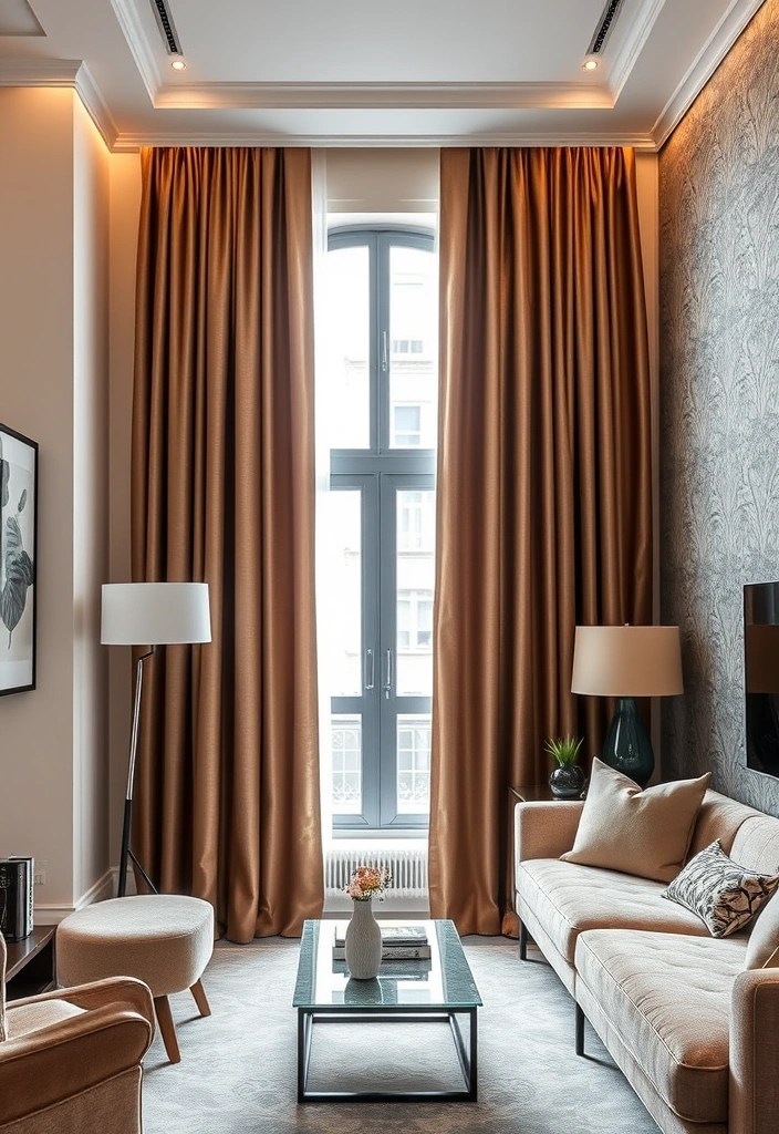 20 Budget-Friendly Ideas to Make Your Small Apartment Living Room Look Chic and Stylish! - 19. Invest in Quality Curtains