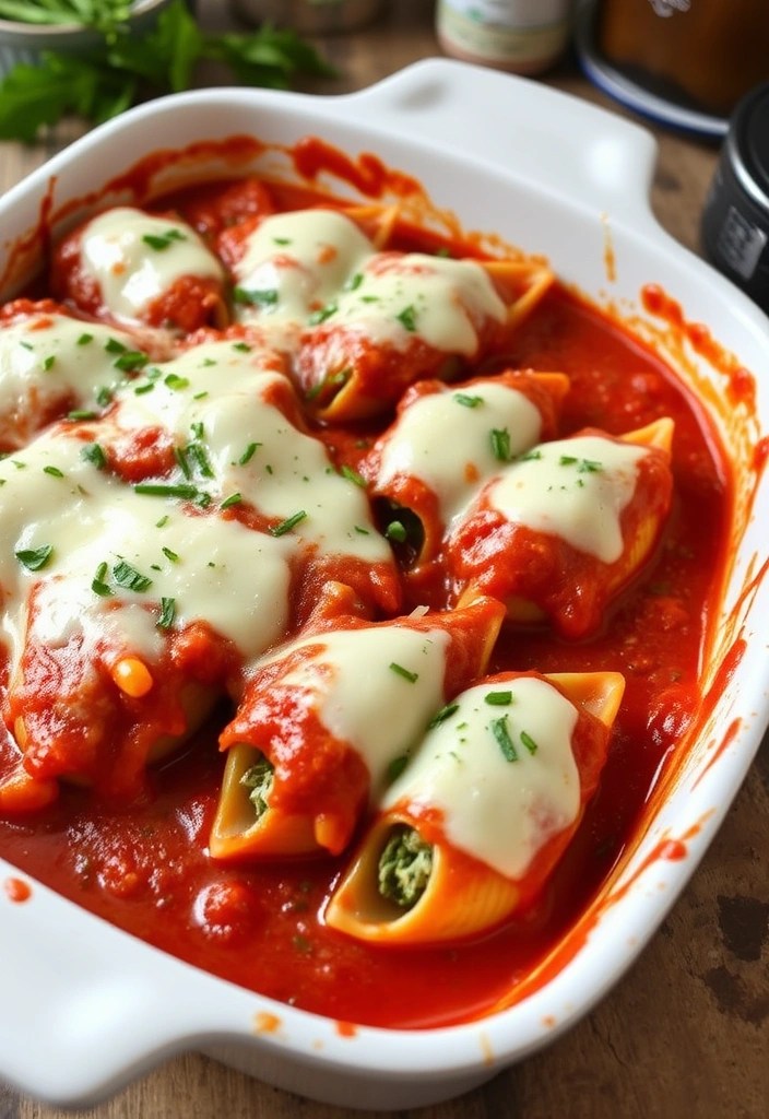 20 Quick Healthy Dinner Recipes for Busy Nights (You Won't Believe #9!) - 11. Turkey & Spinach Stuffed Shells