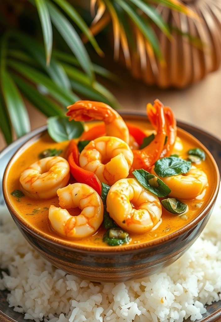 20 Quick Healthy Dinner Recipes for Busy Nights (You Won't Believe #9!) - 17. Coconut Curry Shrimp
