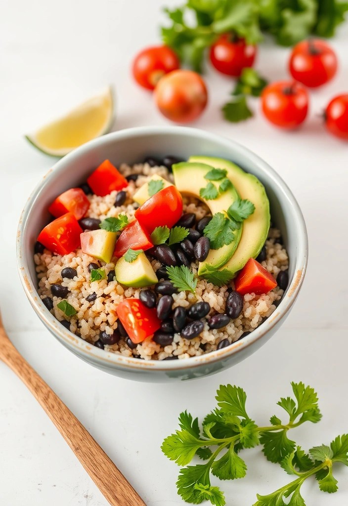 20 Quick Healthy Dinner Recipes for Busy Nights (You Won't Believe #9!) - 2. Quinoa and Black Bean Bowl