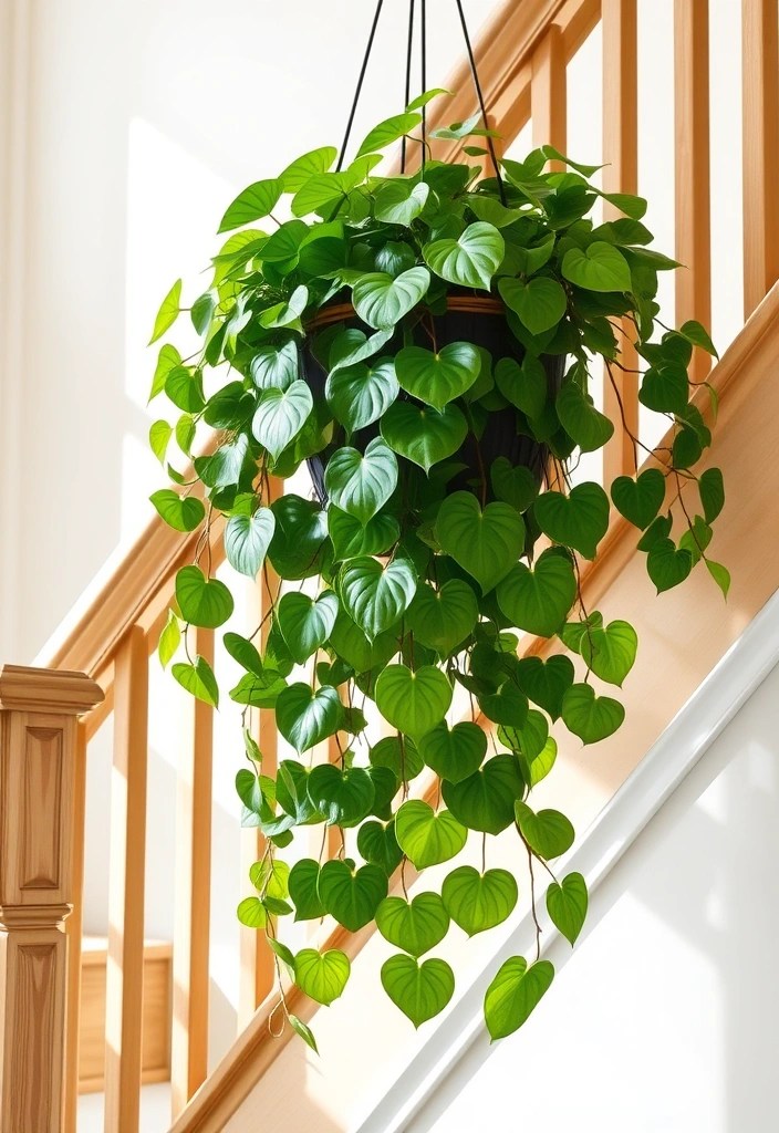 21 Beautiful Plants Perfect for Your Stairs (Greenery Goals Achieved!) - 18. Philodendron (Philodendron spp.)